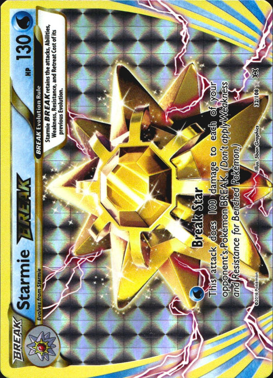 Starmie BREAK 32/108 BREAK Rare Evolutions Pokemon Near Mint