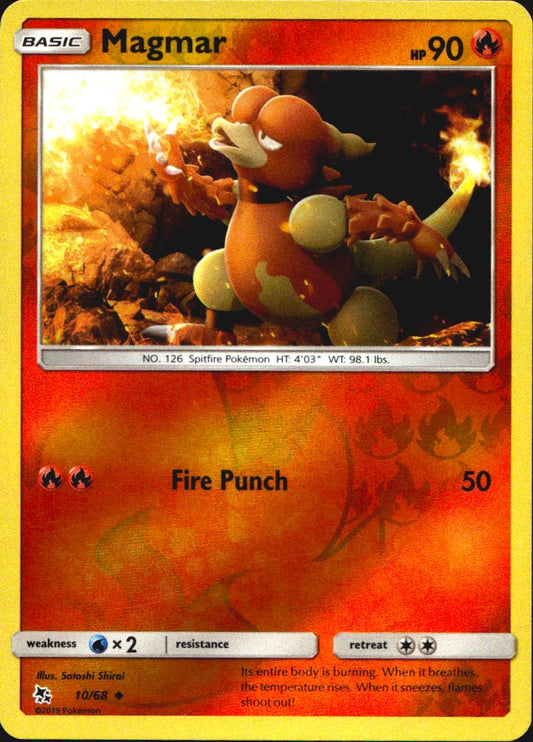 Magmar 10/68 Uncommon Hidden Fates Pokemon Near Mint