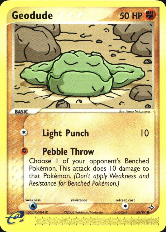 Geodude 55/97 Common Dragon Pokemon Near Mint