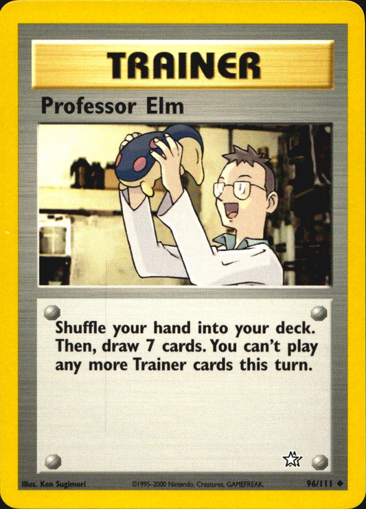 Professor Elm 96/111 Uncommon Neo Genesis Pokemon Near Mint