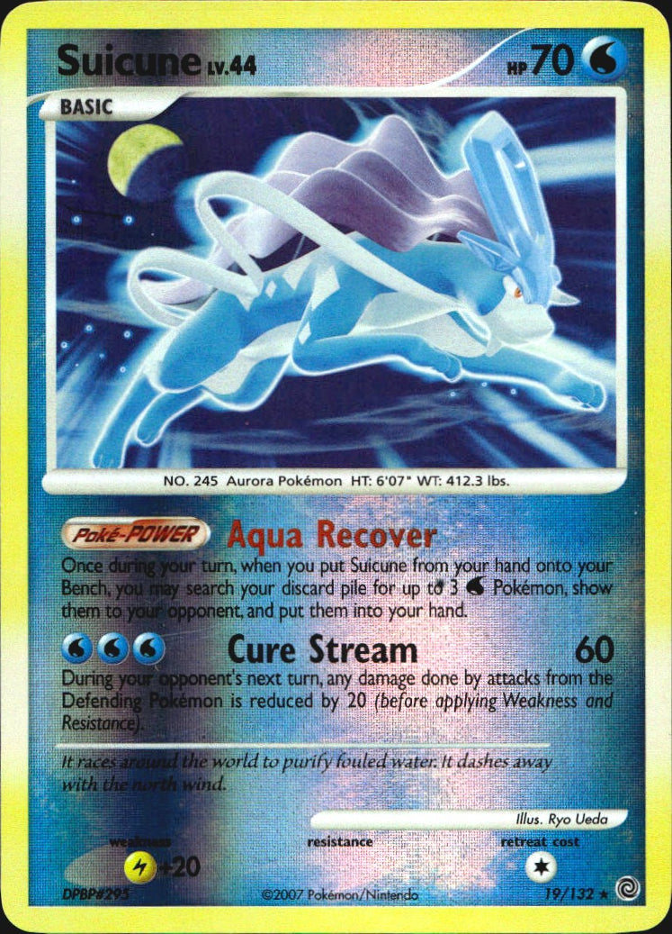 Suicune 19/132 Secret Wonders Pokemon Reverse Holo Near Mint
