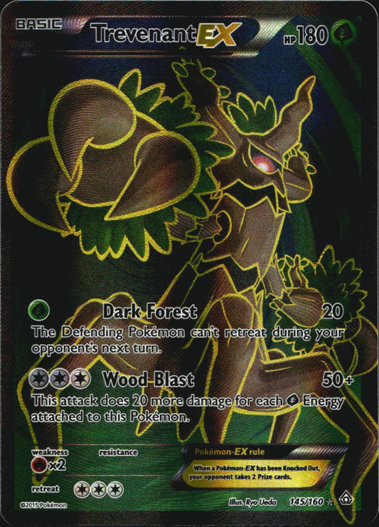 Trevenant EX 145/160 Rare Ultra Primal Clash Pokemon Near Mint