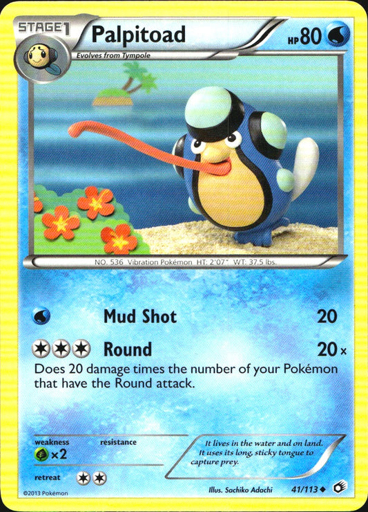 Palpitoad 41/113 Uncommon Legendary Treasures Pokemon Near Mint