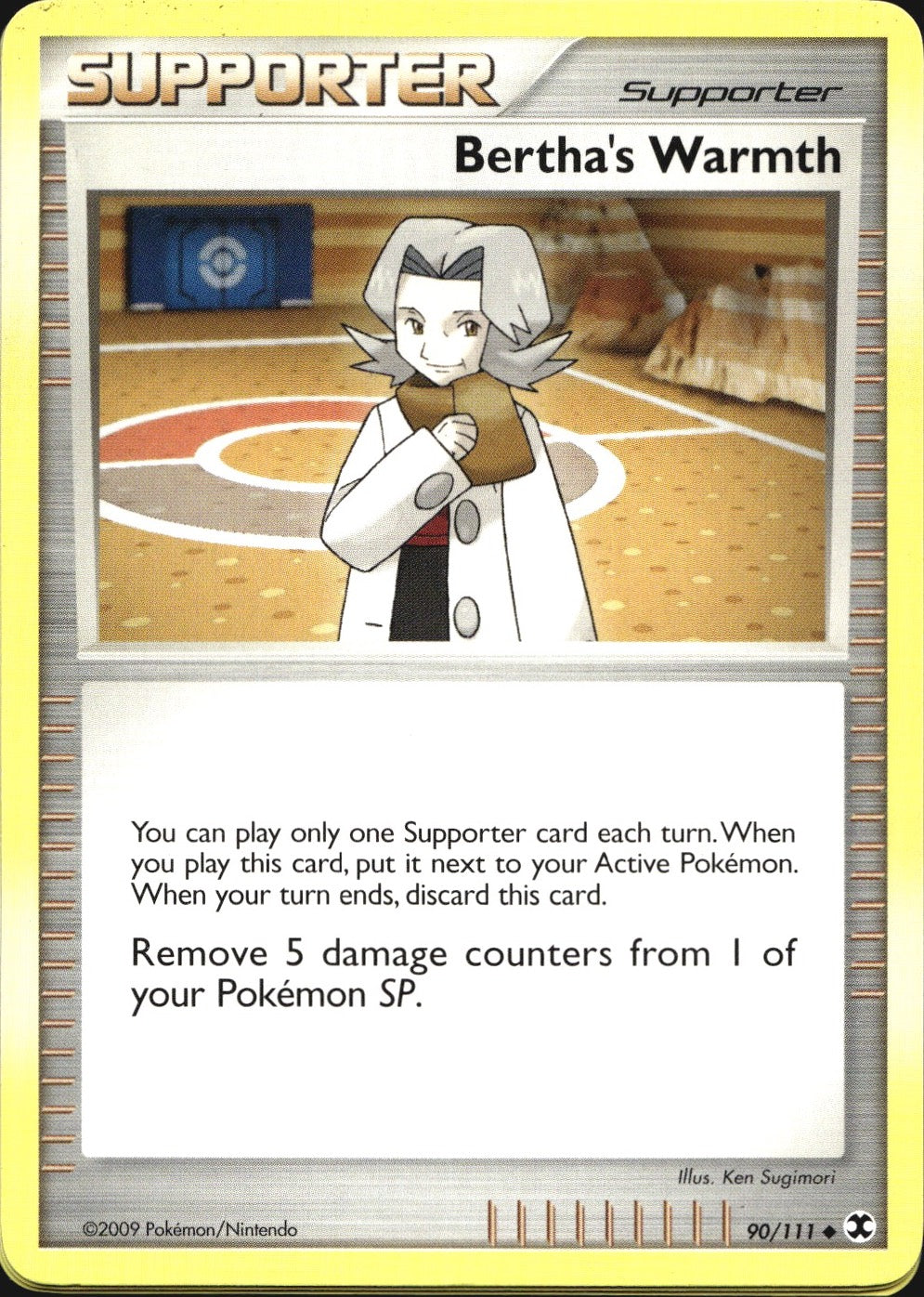 Bertha's Warmth 90/111 Uncommon Rising Rivals Pokemon Near Mint
