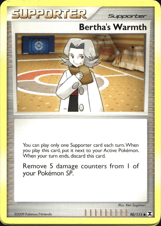 Bertha's Warmth 90/111 Uncommon Rising Rivals Pokemon Near Mint