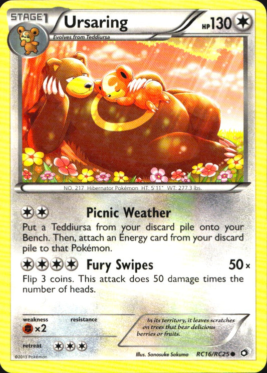 Ursaring RC16/RC25 Common Legendary Treasures Pokemon Near Mint
