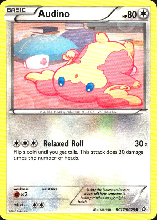 Audino RC17/RC25 Common Legendary Treasures Pokemon Near Mint