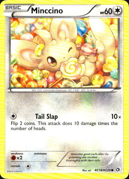 Minccino RC18/RC25 Common Legendary Treasures Pokemon Near Mint