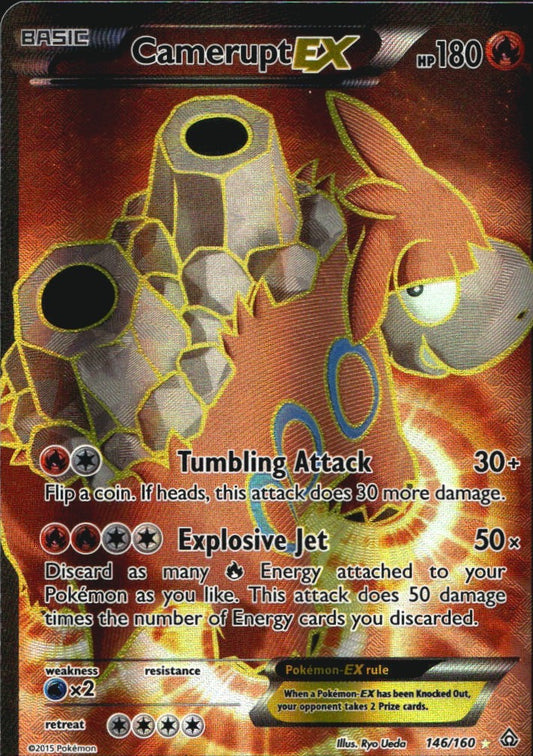 Camerupt EX 146/160 Rare Ultra Primal Clash Pokemon Near Mint