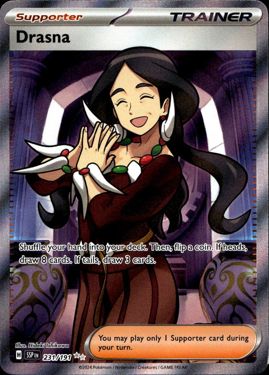 Drasna 231/191 Ultra Rare Surging Sparks Pokemon Near Mint