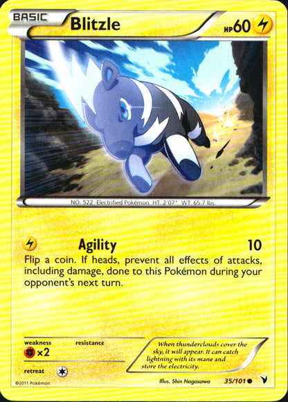 Blitzle 35/101 Common Noble Victories Pokemon Near Mint