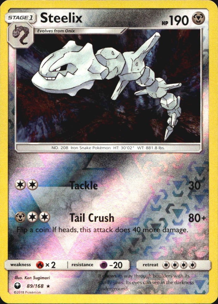 Steelix 89/168 Celestial Storm Pokemon Reverse Holo Near Mint