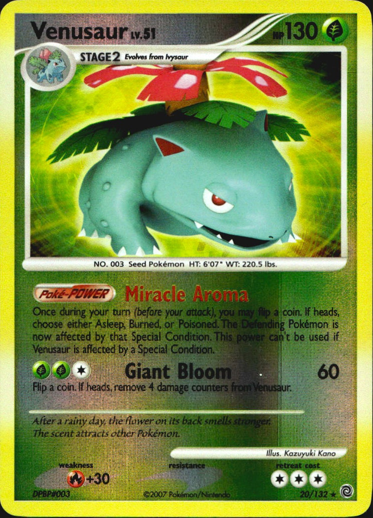 Venusaur 20/132 Secret Wonders Pokemon Reverse Holo Near Mint