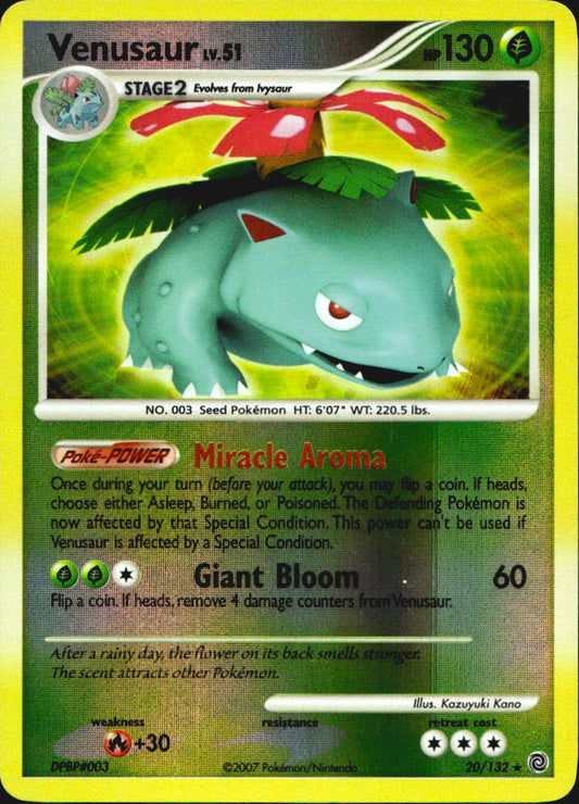 Venusaur 20/132 Secret Wonders Pokemon Reverse Holo Near Mint