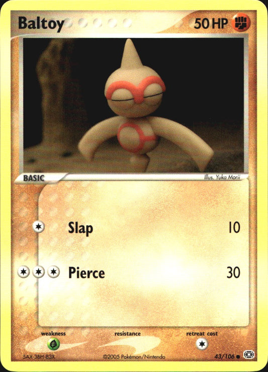 Baltoy 43/106 Common Emerald Pokemon Near Mint