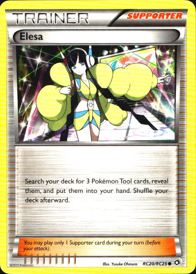 Elesa RC20/RC25 Common Legendary Treasures Pokemon Near Mint
