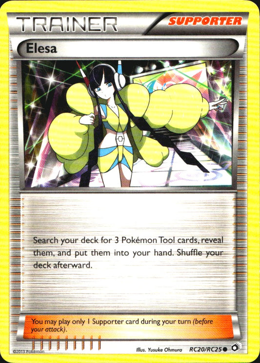 Elesa RC20/RC25 Common Legendary Treasures Pokemon Near Mint