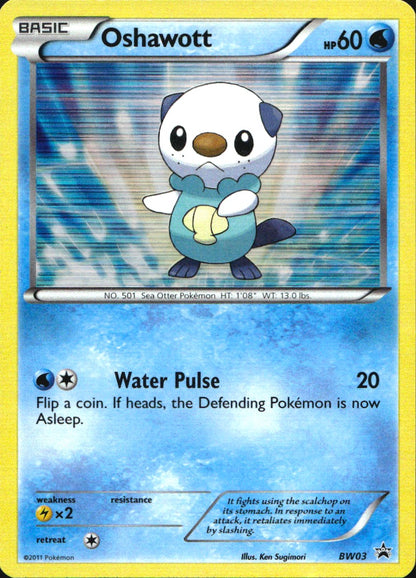 Oshawott BW03 Promo BW Black Star Promos Pokemon Near Mint