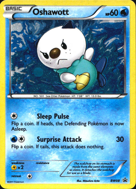 Oshawott BW08 Promo BW Black Star Promos Pokemon Near Mint