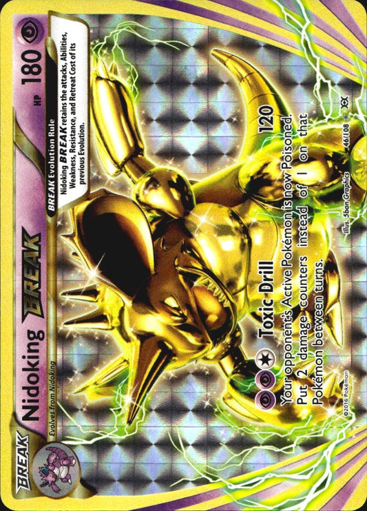 Nidoking BREAK 46/108 BREAK Rare Evolutions Pokemon Near Mint