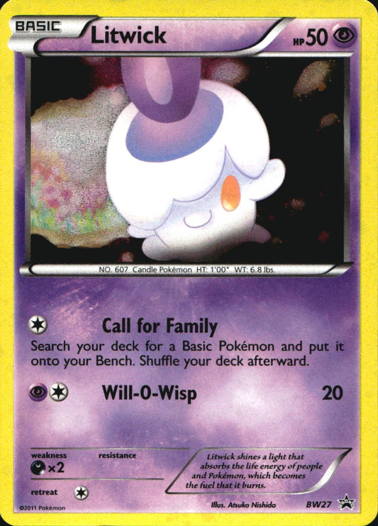 Litwick BW27 Promo BW Black Star Promos Pokemon Near Mint