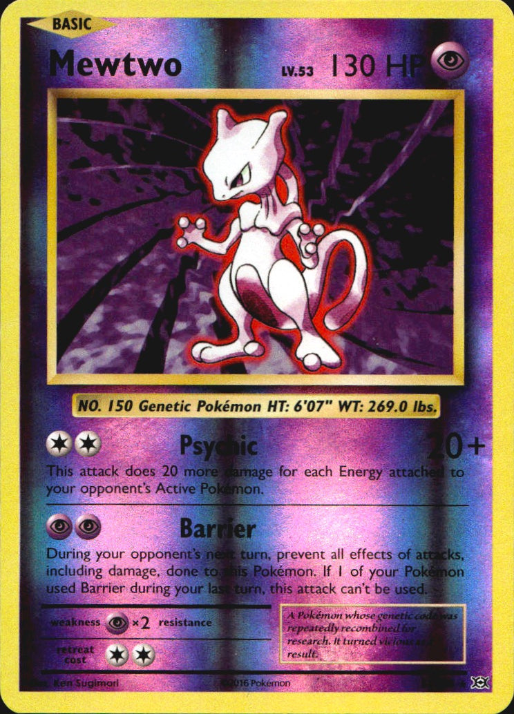 Mewtwo 51/108 Rare Evolutions Pokemon Reverse Holo Near Mint
