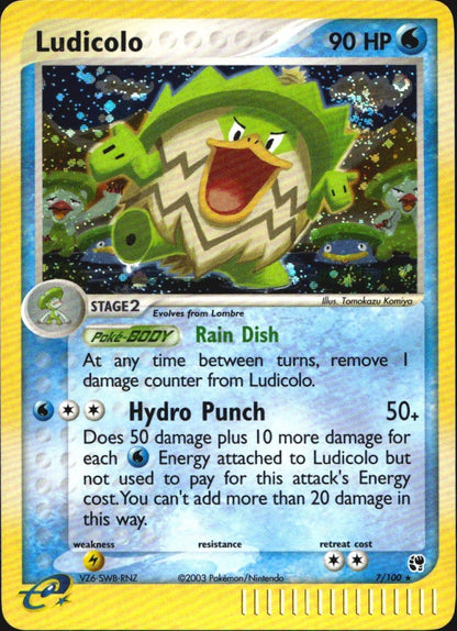 Ludicolo 7/100 Holo Rare Sandstorm Pokemon Near Mint