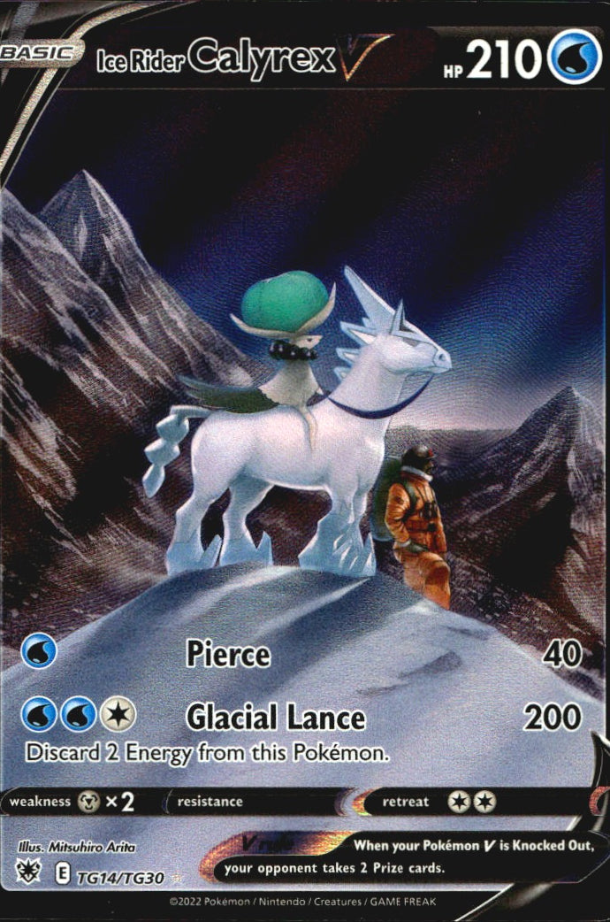 Ice Rider Calyrex V TG14/TG30 Holo Astral Radiance Trainer Gallery Pokemon NM
