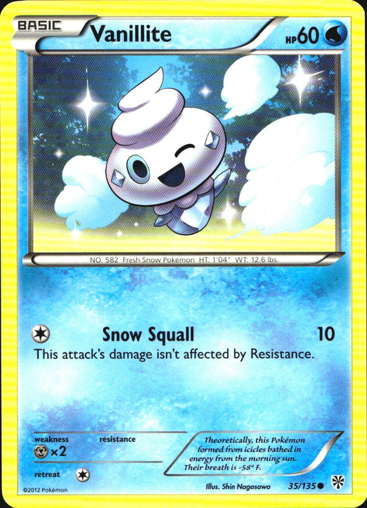 Vanillite 35/135 Common Plasma Storm Pokemon Near Mint