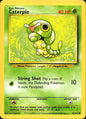 Caterpie 45/102 Common Base Set Unlimited Pokemon Near Mint