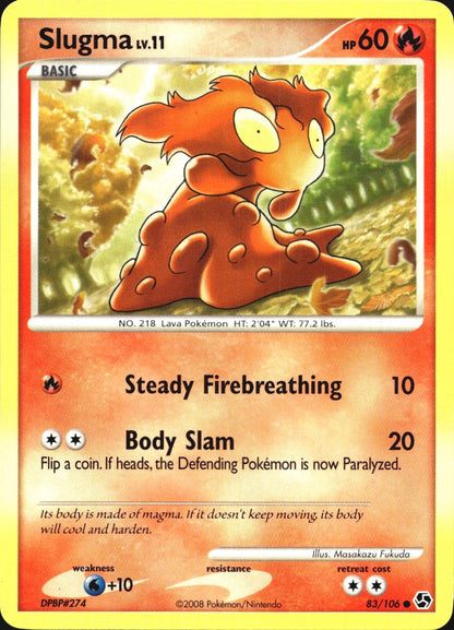 Slugma 83/106 Common Great Encounters Pokemon Near Mint
