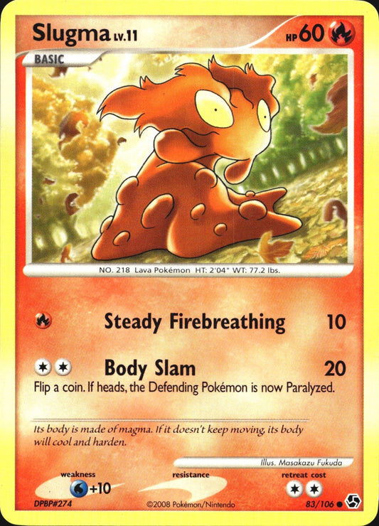 Slugma 83/106 Common Great Encounters Pokemon Near Mint