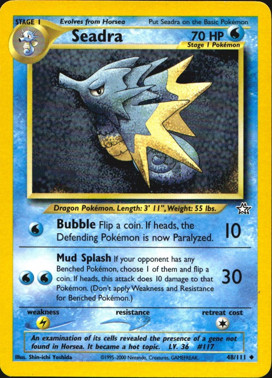 Seadra 48/111 Uncommon Neo Genesis Pokemon Near Mint
