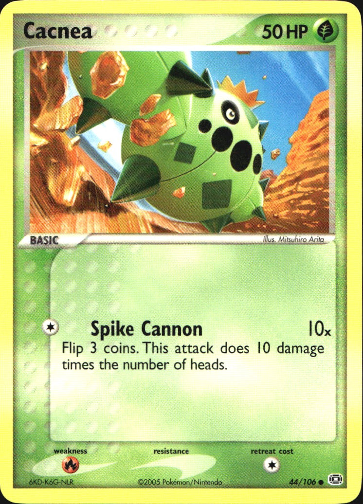 Cacnea 44/106 Common Emerald Pokemon Near Mint