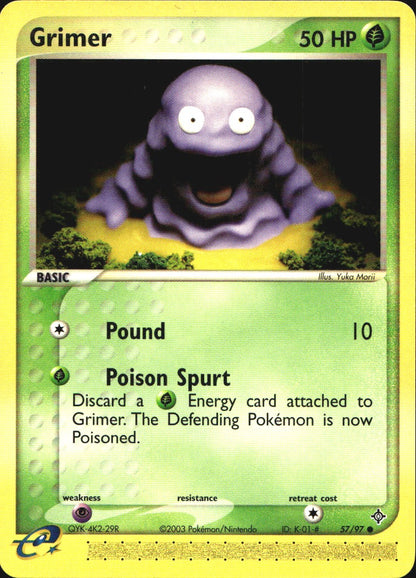 Grimer 57/97 Common Dragon Pokemon Near Mint