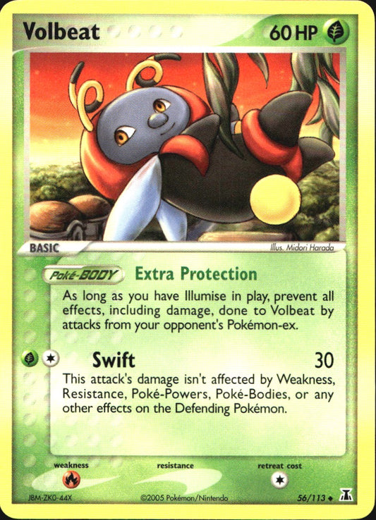 Volbeat 56/113 Uncommon Delta Species Pokemon Near Mint
