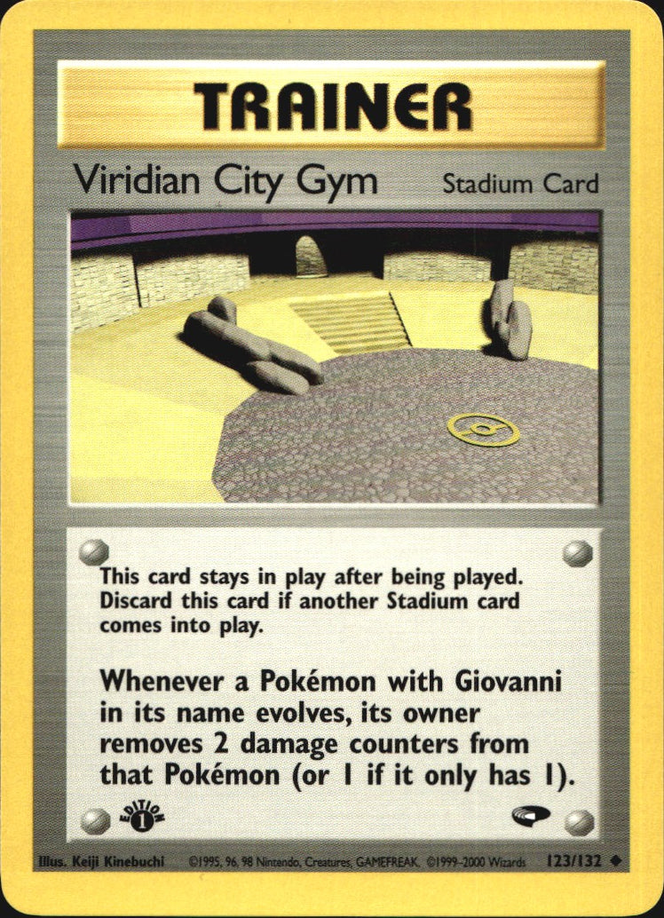 Viridian City Gym 123/132 Uncommon Gym Challenge Pokemon Near Mint