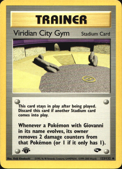 Viridian City Gym 123/132 Uncommon Gym Challenge Pokemon Near Mint
