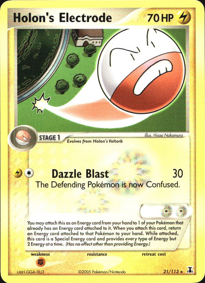 Holon's Electrode 21/113 Rare Delta Species Pokemon Near Mint