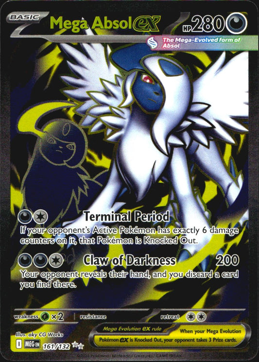 Mega Absol ex 161/132 Ultra Rare Mega Evolution Near Mint
