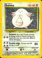 Chansey 3/102 Holo Rare Base Set Unlimited Pokemon Heavily Played