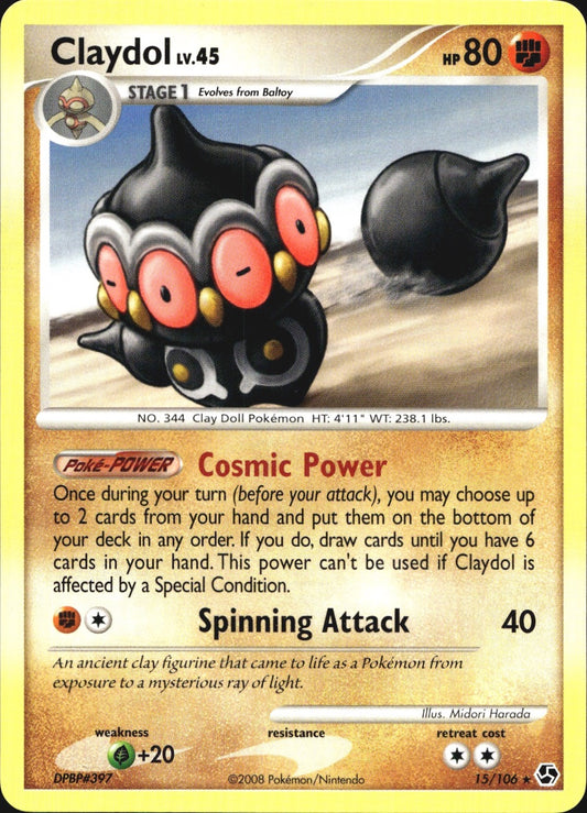 Claydol 15/106 Rare Great Encounters Pokemon Near Mint
