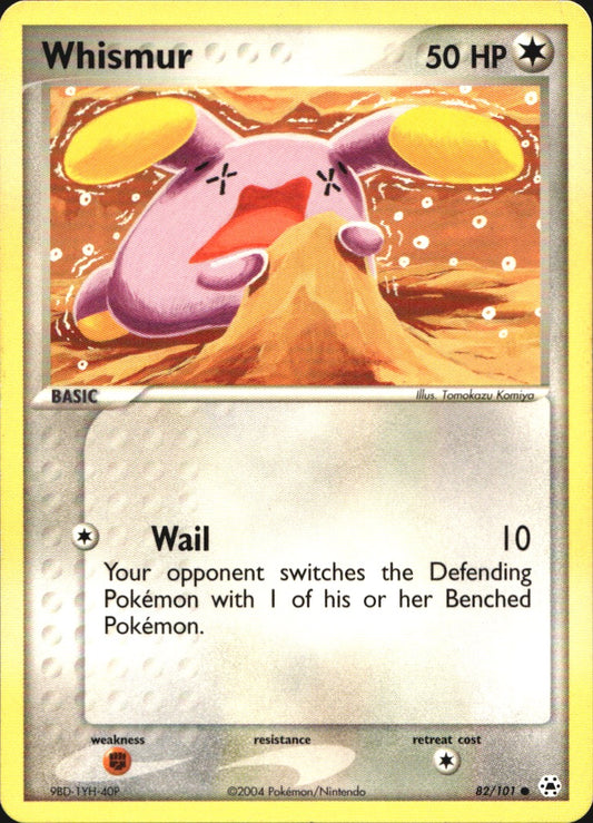 Whismur 82/101 Common Hidden Legends Pokemon Near Mint