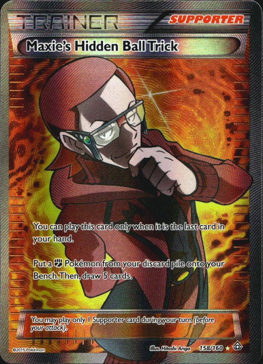 Maxie's Hidden Ball Trick 158/160 Rare Ultra Primal Clash Pokemon Near Mint