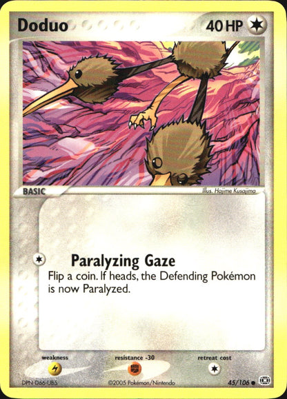 Doduo 45/106 Common Emerald Pokemon Near Mint