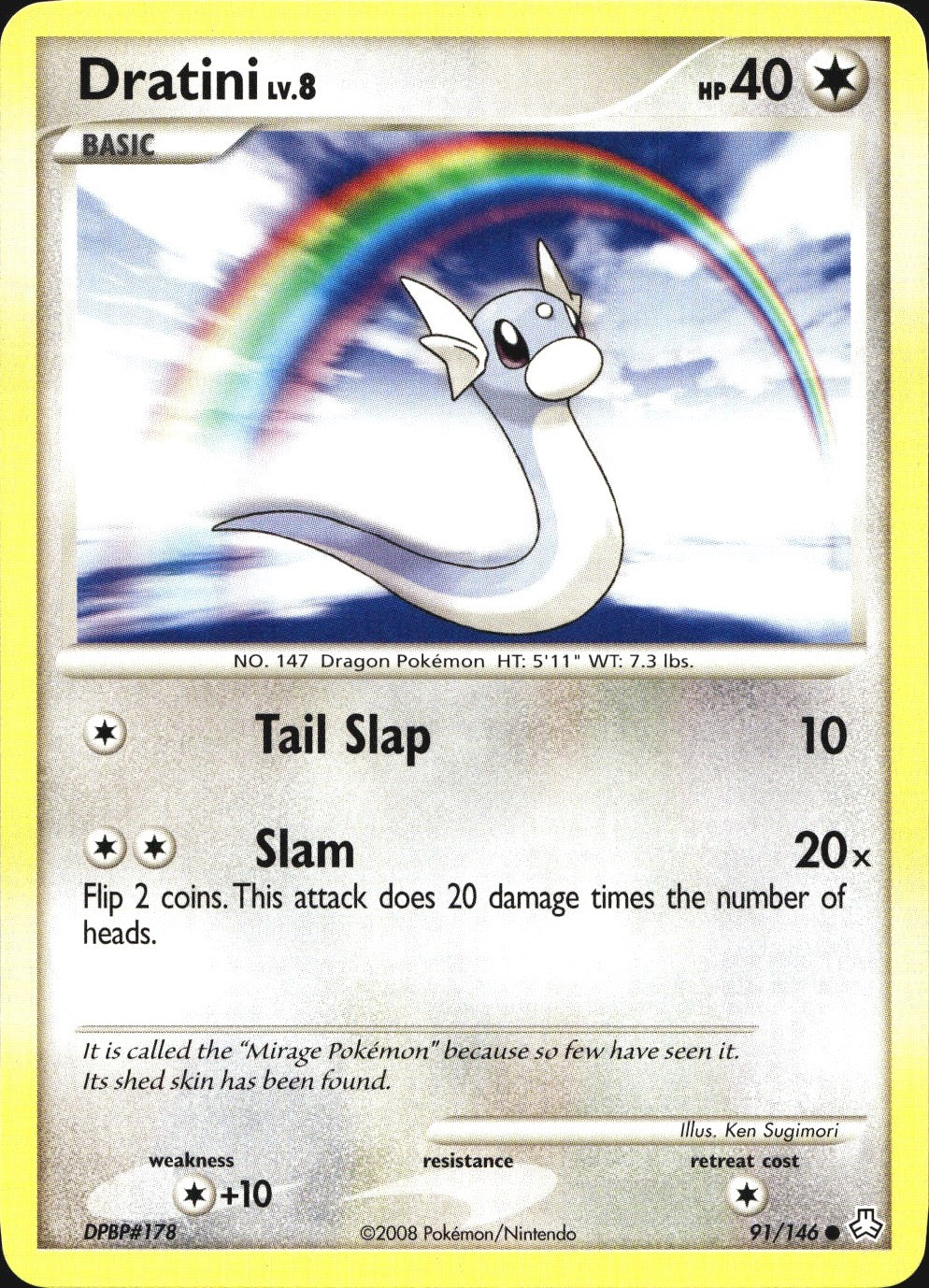 Dratini 91/146 Common Legends Awakened Pokemon Near Mint