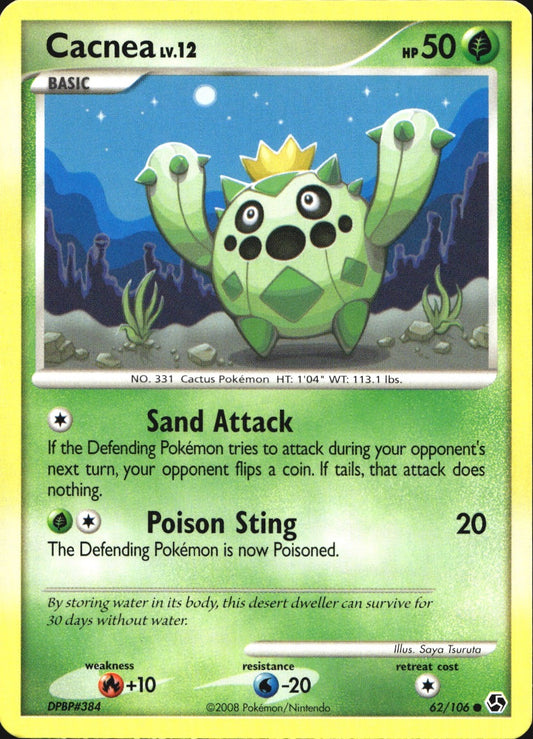 Cacnea 62/106 Common Great Encounters Pokemon Near Mint