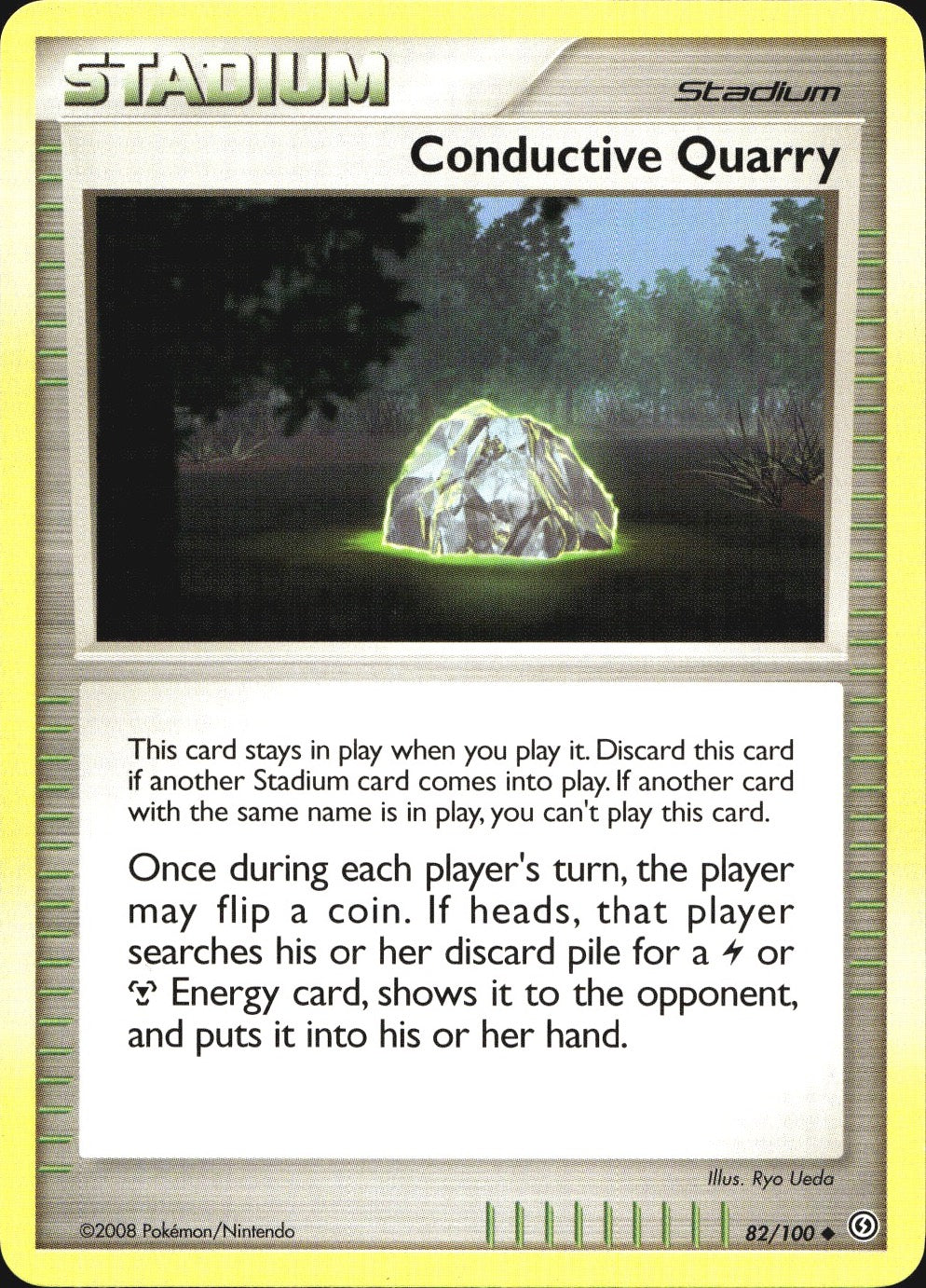 Conductive Quarry 82/100 Uncommon Stormfront Pokemon Near Mint