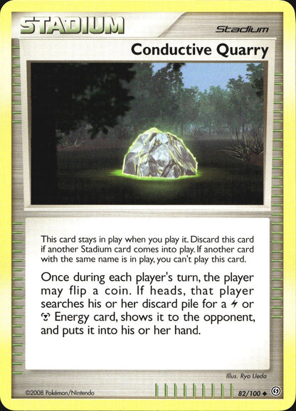 Conductive Quarry 82/100 Uncommon Stormfront Pokemon Near Mint