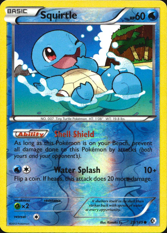 Squirtle 29/149 Common Boundaries Crossed Pokemon Near Mint